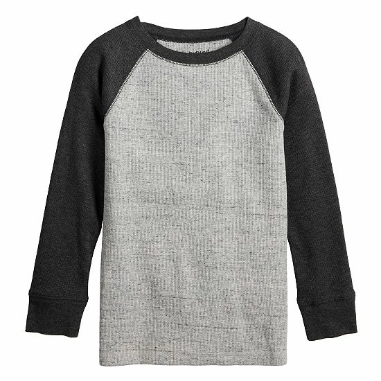 Boys 4-8 Jumping Beans® Long Raglan Sleeve Thermal Tee Gray Heather Black Boys 4-8 Jumping Beans® Long Raglan Sleeve Thermal Tee Gray Heather Black -Jumping Beans shop unnamed file 1002