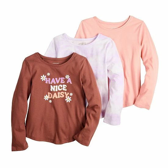 Girls 4-12 Jumping Beans® 3-Pack Long Sleeve Basic Shirttail Tees Floral Peace Girls 4-12 Jumping Beans® 3-Pack Long Sleeve Basic Shirttail Tees Floral Peace -Jumping Beans shop unnamed file 1008