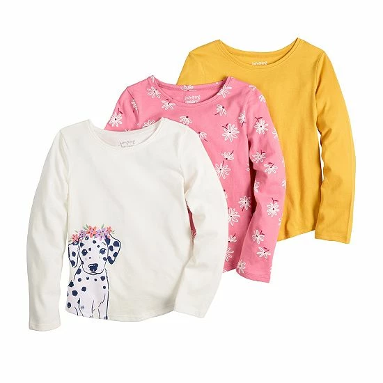Girls 4-12 Jumping Beans® 3-Pack Long Sleeve Basic Shirttail Tees Floral Peace Girls 4-12 Jumping Beans® 3-Pack Long Sleeve Basic Shirttail Tees Floral Peace -Jumping Beans shop unnamed file 1010