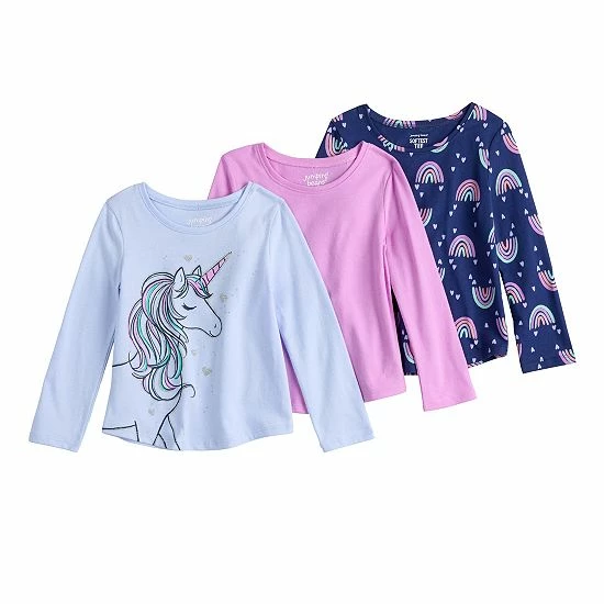 Girls 4-12 Jumping Beans® 3-Pack Long Sleeve Basic Shirttail Tees Floral Peace Girls 4-12 Jumping Beans® 3-Pack Long Sleeve Basic Shirttail Tees Floral Peace -Jumping Beans shop unnamed file 1012