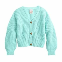Girls 4-12 Jumping Beans® Chunky Knit V-Neck Cardigan Tuscan Gold -Jumping Beans shop unnamed file 1035