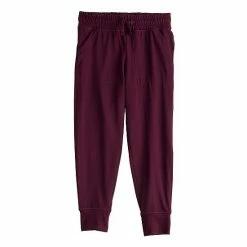 Girls 4-12 Jumping Beans® Active Knit Jogger Pants Plum