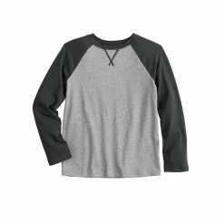 Kids 4-12 Jumping Beans® Long Sleeve Raglan Tee Gray Heather Blue -Jumping Beans shop unnamed file 107