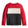 Boys 4-8 Jumping Beans® Colorblock Fleece Crewneck Sweatshirt Red Ivory