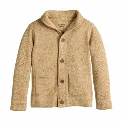 Boys 4-8 Jumping Beans® Sweaterfleece Cardigan Tan