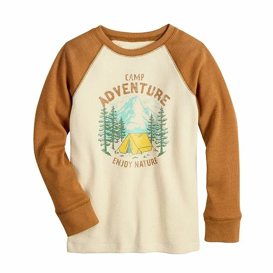 Boys 4-12 Jumping Beans® "Camp Adventure" Thermal Raglan Graphic Tee Boys 4-12 Jumping Beans® "Camp Adventure" Thermal Raglan Graphic Tee -Jumping Beans shop unnamed file 1252