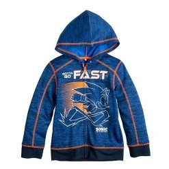 Boys 4-12 Jumping BeansĀ® Sonic The Hedgehog "Gotta Go Fast" Fleece Zip-Up Active Graphic Hoodie