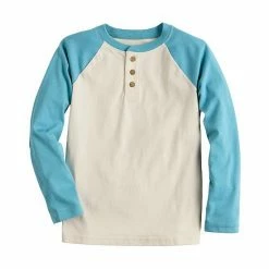 Boys 4-12 Jumping Beans® Long Sleeve Raglan Henley Tee Ocean Blue Sand -Jumping Beans shop unnamed file 1257