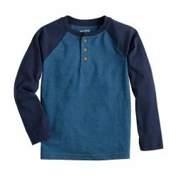 Boys 4-12 Jumping Beans® Long Sleeve Raglan Henley Tee Ocean Blue Sand -Jumping Beans shop unnamed file 1260