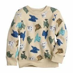 Toddler Jumping Beans® The Mandalorian Grogu Aka Baby Yoda Allover Print Fleece Sweatshirt