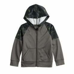 Boys 4-8 Jumping Beans® Colorblock Active Fleece Hoodie Red Black