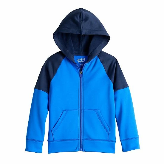 Boys 4-8 Jumping Beans® Colorblock Active Fleece Hoodie Red Black 5 Boys 4-8 Jumping Beans® Colorblock Active Fleece Hoodie Red Black - Image 5