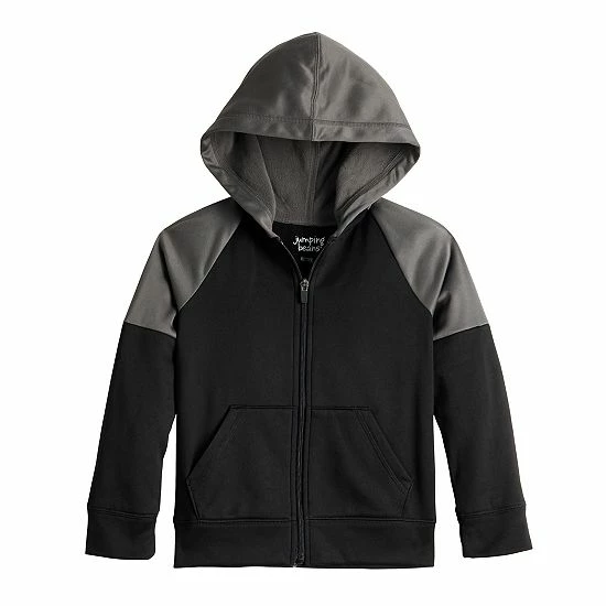 Boys 4-8 Jumping Beans® Colorblock Active Fleece Hoodie Red Black 6 Boys 4-8 Jumping Beans® Colorblock Active Fleece Hoodie Red Black - Image 6