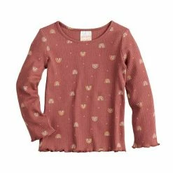 Toddler Girls Jumping Beans® Ribbed Tee Multi Stripe -Jumping Beans shop unnamed file 1340