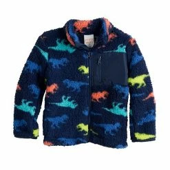 Toddler Boy Jumping Beans® Sherpa Zip Jacket Dancing Red