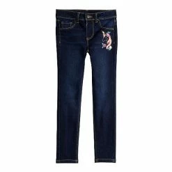 Girls 4-12 Jumping Beans® Unicorn Embroidered Jeggings
