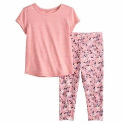 Toddler Girl Jumping Beans® Active Short Sleeve Keyhole Tee & Printed Leggings Set Blue 8 Toddler Girl Jumping Beans® Active Short Sleeve Keyhole Tee & Printed Leggings Set Blue -Jumping Beans shop unnamed file 1396