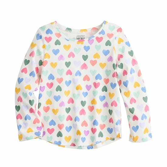 Toddler Girl Jumping Beans® Long Sleeve Allover Print Shirttail Hem Tee Red Dot Toddler Girl Jumping Beans® Long Sleeve Allover Print Shirttail Hem Tee Red Dot -Jumping Beans shop unnamed file 1424