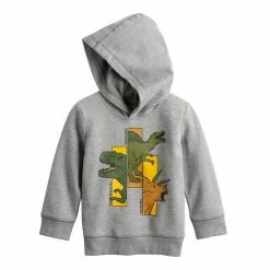 Boys 4-12 Jumping Beans® Graphic Fleece Pullover Hoodie In Regular, Slim & Husky Excavator Red