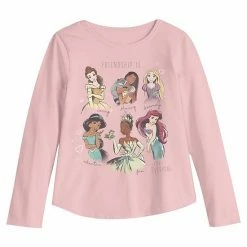 Toddler Girl Disney Princesses "Friendship Is For Everyone" Long Sleeve Graphic Tee By Jumping Beans®