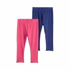 Girls 4-12 Jumping Beans® 2-Pack Solid-Design Rib Leggings Think Pink -Jumping Beans shop unnamed file 1469
