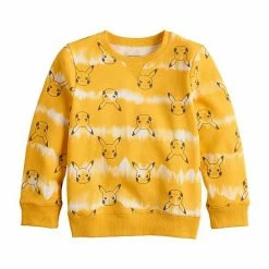 Boys 4-12 Jumping Beans® Pokemon Tie Dye Allover Pikachu Print Fleece Sweatshirt