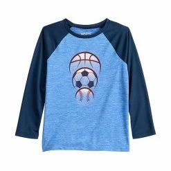 Alternative view of Boys 4-12 Jumping Beans® Active Long Raglan Sleeve Graphic Tee Check Dino Tan