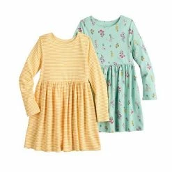 Toddler Girl Jumping Beans® 2-Pack Long-Sleeve Dresses Rainbow Hearts -Jumping Beans shop unnamed file 1548