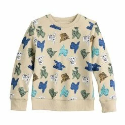 Boys 4-12 Jumping Beans® Grogu Fleece Crew Sweatshirt