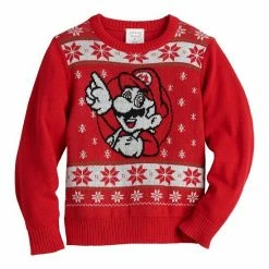 Boys 4-12 Jumping Beans® Nintendo Super Mario Knit Sweater