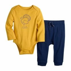 Jumping Beans® Baby Thanksgiving "Little Turkey" Bodysuit & Jogger Pants Set