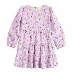 Girls 4-12 Jumping Beans® Long Sleeve Tiered Hem Dress Yellow Plaid -Jumping Beans shop unnamed file 1620