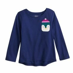 Toddler Girl Jumping Beans® Long Sleeve High-Low Pocket Tee