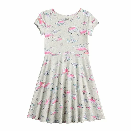 Girls 4-12 Jumping Beans® Short Sleeve Printed Skater Dress Purple Floral Girls 4-12 Jumping Beans® Short Sleeve Printed Skater Dress Purple Floral -Jumping Beans shop unnamed file 1628