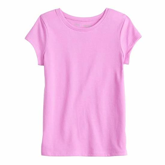 Toddler Girl Jumping Beans® Vivid Core Short Sleeve Crewneck Tee Medium Pink 1 Toddler Girl Jumping Beans® Vivid Core Short Sleeve Crewneck Tee Medium Pink