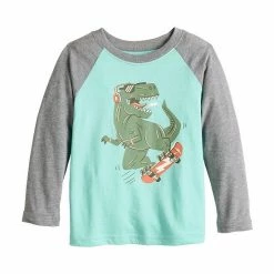 Toddler Boy Jumping Beans® Long Raglan Sleeve Graphic Tee Green 7 Toddler Boy Jumping Beans® Long Raglan Sleeve Graphic Tee Green -Jumping Beans shop unnamed file 1705