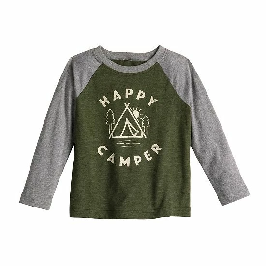 Toddler Boy Jumping Beans® Long Raglan Sleeve Graphic Tee Green 5 Toddler Boy Jumping Beans® Long Raglan Sleeve Graphic Tee Green - Image 5