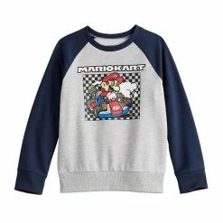 Boys 4-12 Jumping Beans® Mario Kart Fleece Raglan Graphic Sweatshirt