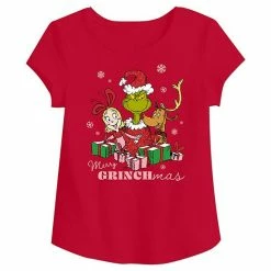 Girls 4-12 Jumping Beans® Dr. Seuss How The Grinch Stole Christmas "Merry Grinchmas" Glitter Graphic Tee
