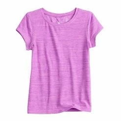 Girls 4-12 Jumping Beans® Active Short Sleeve Keyhole Tee Light Purple -Jumping Beans shop unnamed file 1853
