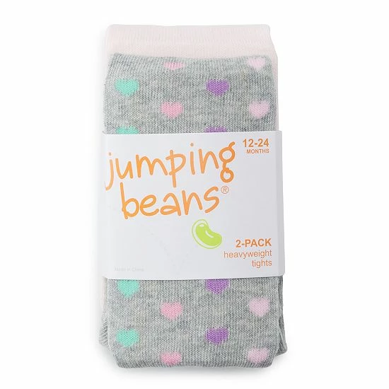 Baby / Toddler Girl Jumping Beans® 2-Pack Gray Polka Dot & Pink Warmwear Tights Baby / Toddler Girl Jumping Beans® 2-Pack Gray Polka Dot & Pink Warmwear Tights -Jumping Beans shop unnamed file 1858