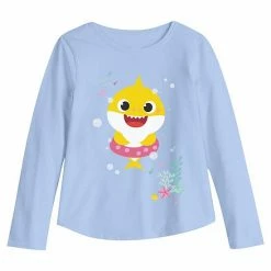Toddler Girl Jumping Beans® Baby Shark Bubbles Long Sleeve Graphic Tee