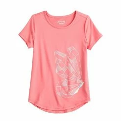 Girls 4-12 Jumping Beans® Shirttail Active Graphic Tee Grey