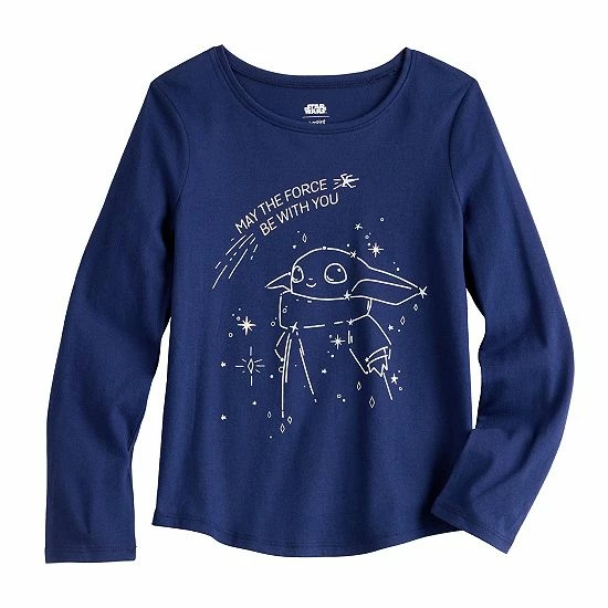 Girls 4-12 Jumping Beans® The Mandalorian Grogu aka Baby Yoda "May The Force Be With You" Long Sleeve Graphic Tee Girls 4-12 Jumping Beans® The Mandalorian Grogu Aka Baby Yoda "May The Force Be With You" Long Sleeve Graphic Tee -Jumping Beans shop unnamed file 1925