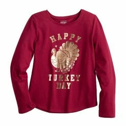 Girls 4-12 Jumping Beans® Thanksgiving Long Sleeve Graphic Tee Gray Heather -Jumping Beans shop unnamed file 1928