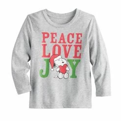 Toddler Boy Jumping Beans® Peace Love Joy Snoopy Tee