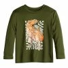 Toddler Boy Jumping Beans® Long Sleeve Active Graphic Tee Olive Dino