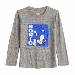 Boys 4-12 Jumping Beans® Sonic The Hedgehog Flippable Sequins Long Sleeve Graphic Tee