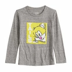 Alternative view of Boys 4-12 Jumping Beans® Sonic The Hedgehog Flippable Sequins Long Sleeve Graphic Tee