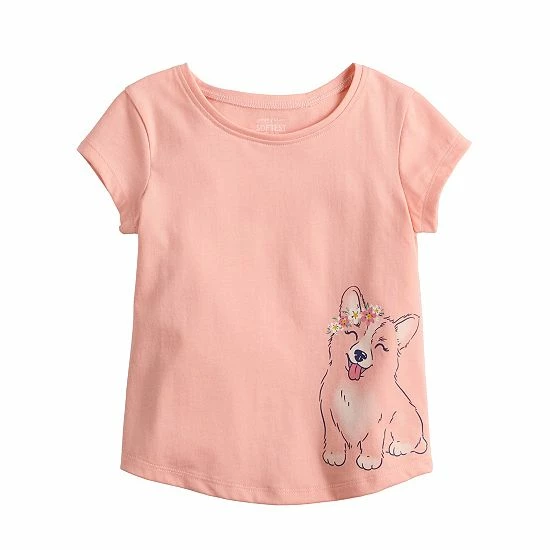 Toddler Girl Jumping Beans® Short Sleeve Basic Shirttail Tee Yellow Print 3 Toddler Girl Jumping Beans® Short Sleeve Basic Shirttail Tee Yellow Print - Image 3